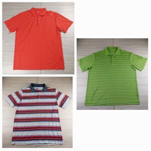 Lot of 3 Nike Golf Polo Shirt Mens‎ XL Tour Performance Dri-Fit Stretch Swoosh